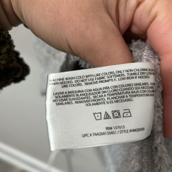 WOOLRICH Men's Grey Fleece 1/2 Zip Pullover Sweater, Size L - Picture 7 of 10